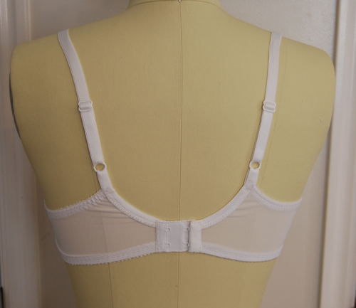 Bra closure sewn by student image 