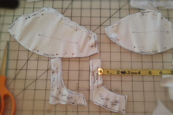 bra making 101 cut out pattern shown