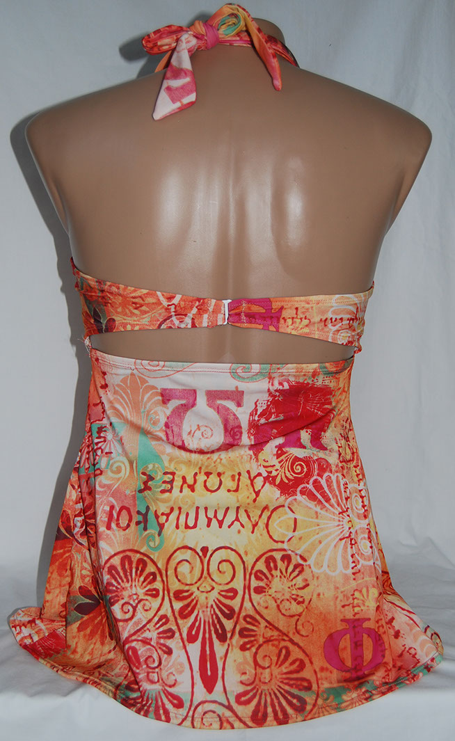 Ombre Crossover Tank (back view)